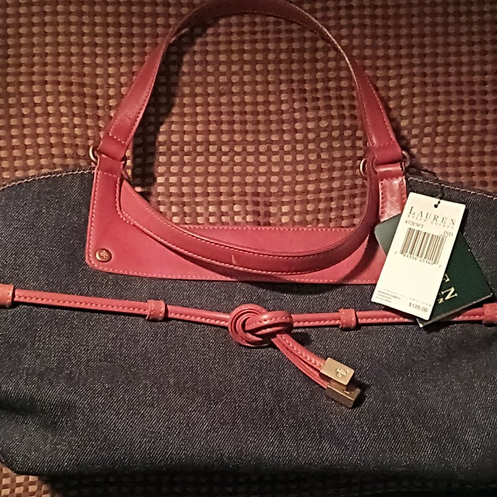 Brand new Ralph Lauren denim purse